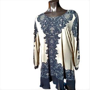 🔥Gorgeous Nude/Black Lace Tunic Blouse | Size XL🔥